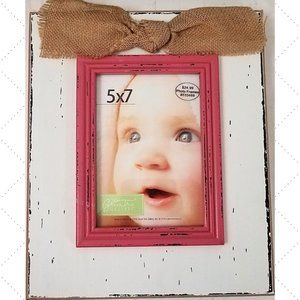 Distressed Rustic Wood Picture Frame 5x7